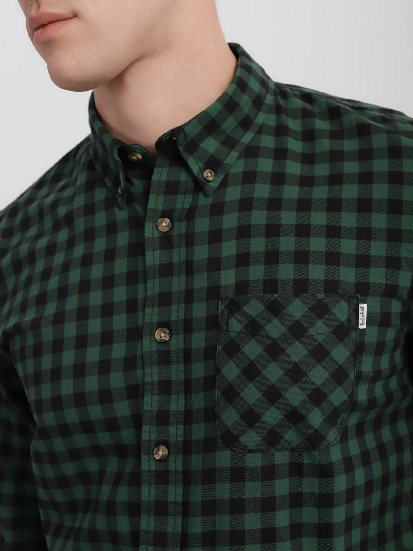 Сорочка повсякденна Timberland Back River Brushed-Cotton Check модель TB0A2BJVJ76 Фото