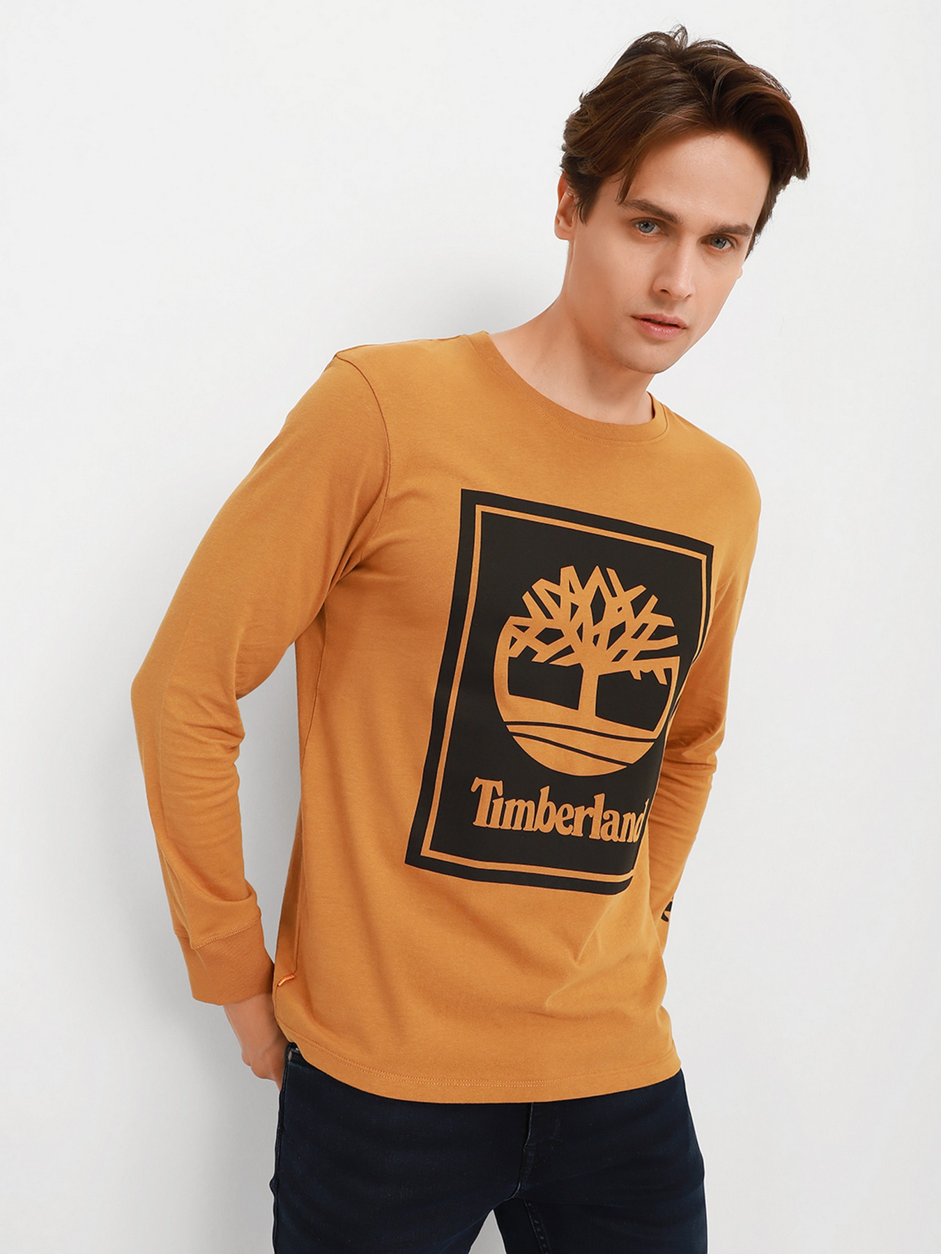Лонгслив Timberland LS Stack Logo Tee модель TB0A2CMKP57 Фото