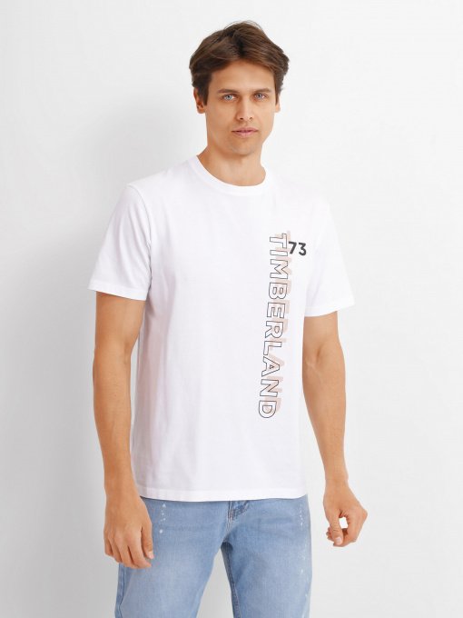 Футболка Timberland SS Brand Carrier Side Linear Graphic модель TB0A26UN100 Фото