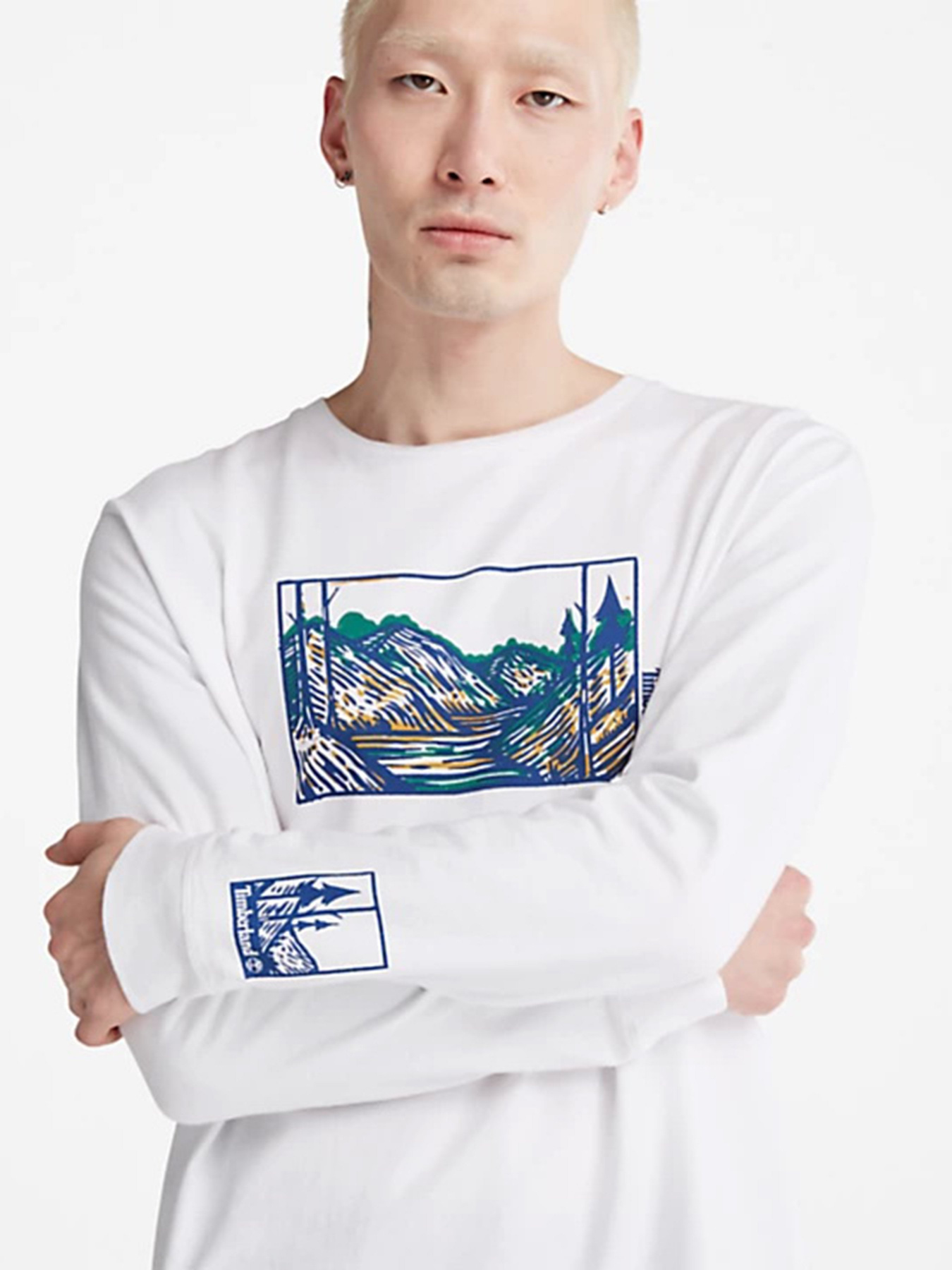 Лонгслив Timberland Wind, Water, Earth And Sky Ls модель TB0A5XYNCM9 Фото