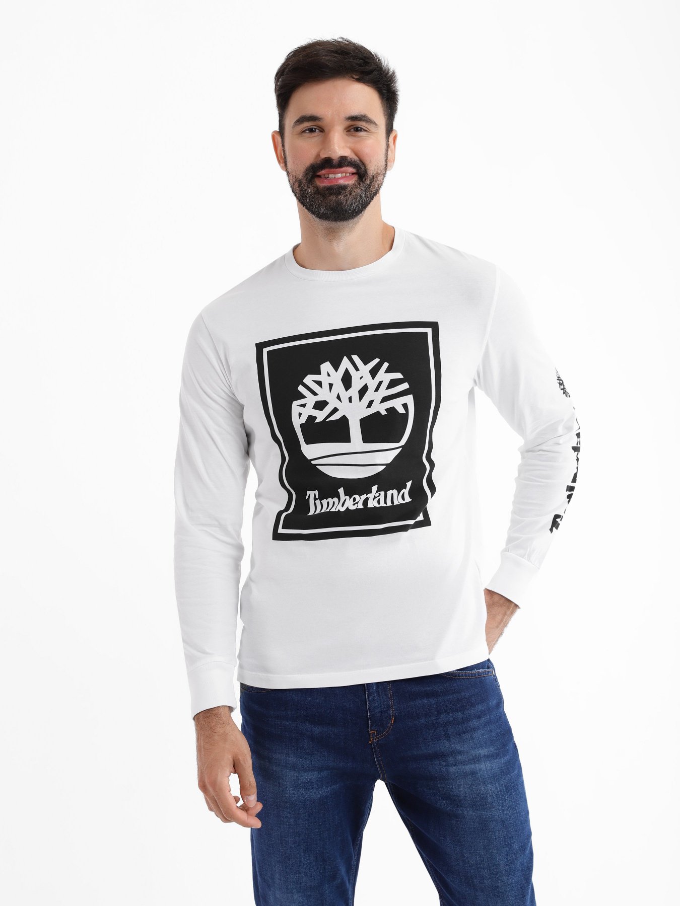 Лонгслив Timberland Stack Logo модель TB0A6CCEP54 Фото