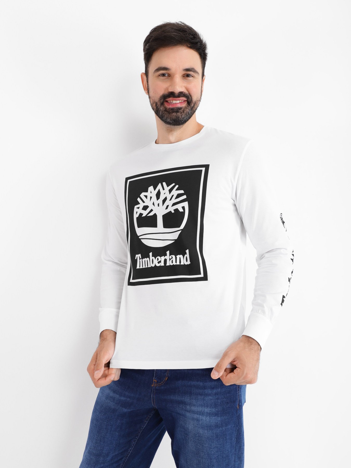 Лонгслив Timberland Stack Logo модель TB0A6CCEP54 Фото