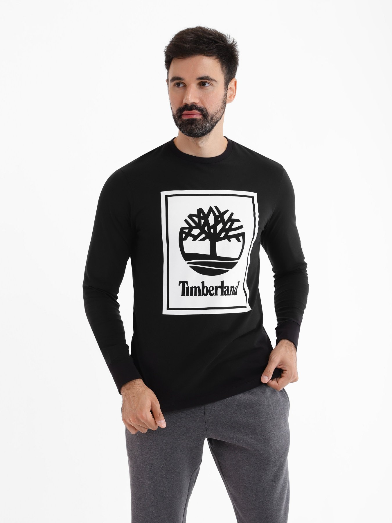 Лонгслів Timberland Stack Logo модель TB0A6CCEN92 Фото