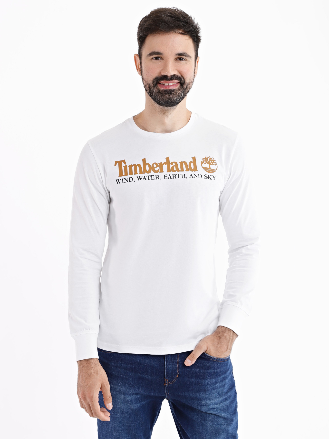 Лонгслів Timberland Wind, Water, Earth and Sky модель TB0A5VM1100 Фото