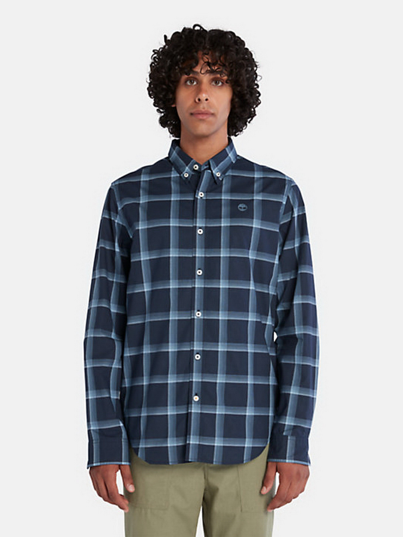 Сорочка повсякденна Timberland Eastham River Stretch Poplin Check модель TB0A26CFB68 Фото