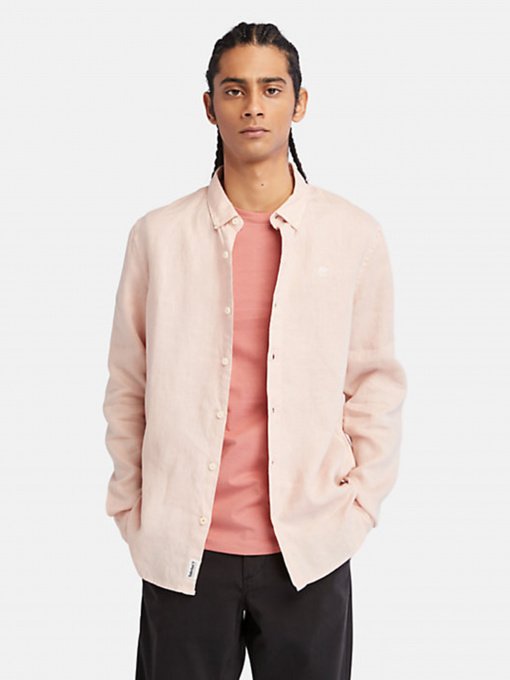 Рубашка повседневная Timberland Mill River Linen модель TB0A2DC3662 Фото