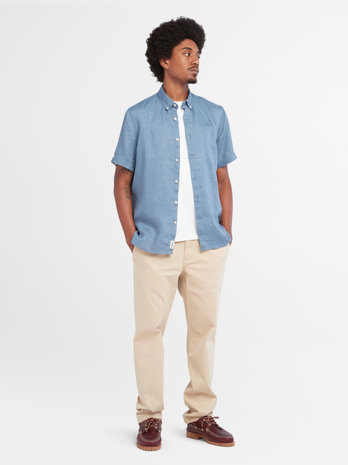 Рубашка Timberland Mill River Linen модель TB0A2DCCDJ5 Фото