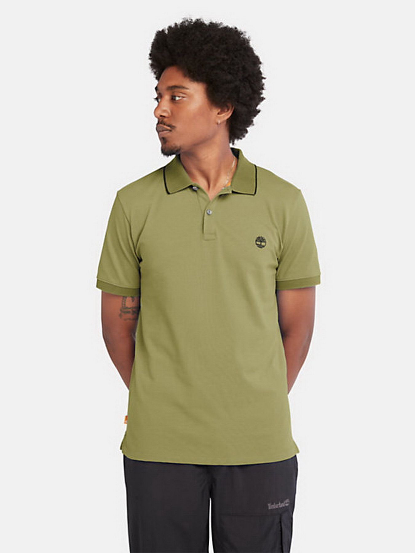 Поло Timberland SS Millers River Collar Neck Print модель TB0A26NFV46 Фото