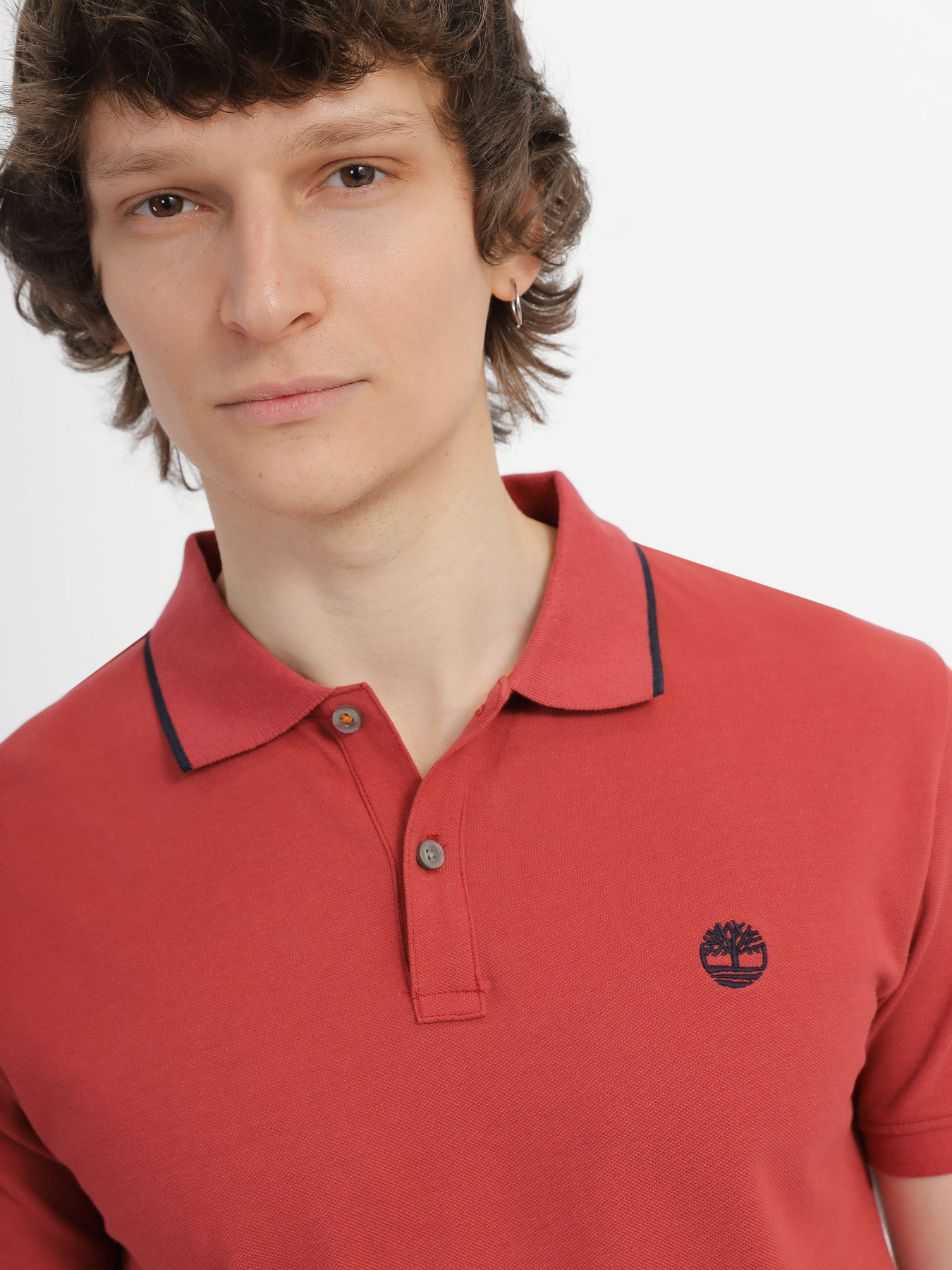 Поло Timberland SS Millers River Collar Neck Print модель TB0A26NFDH9 Фото