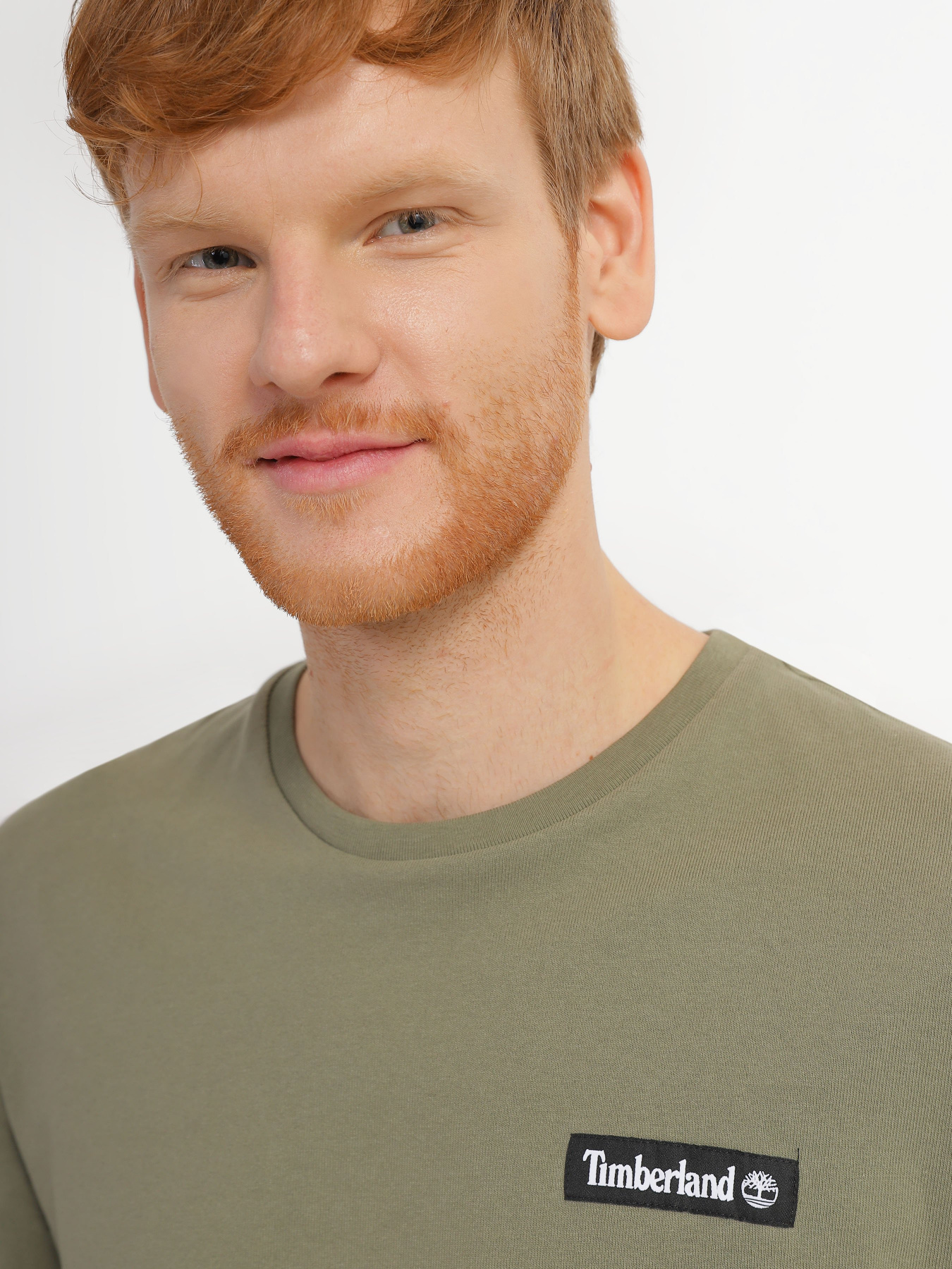 Футболка Timberland SS Heavy Weight Woven Badge модель TB0A6EQF590 Фото