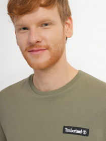 Футболка Timberland SS Heavy Weight Woven Badge модель TB0A6EQF590 Фото