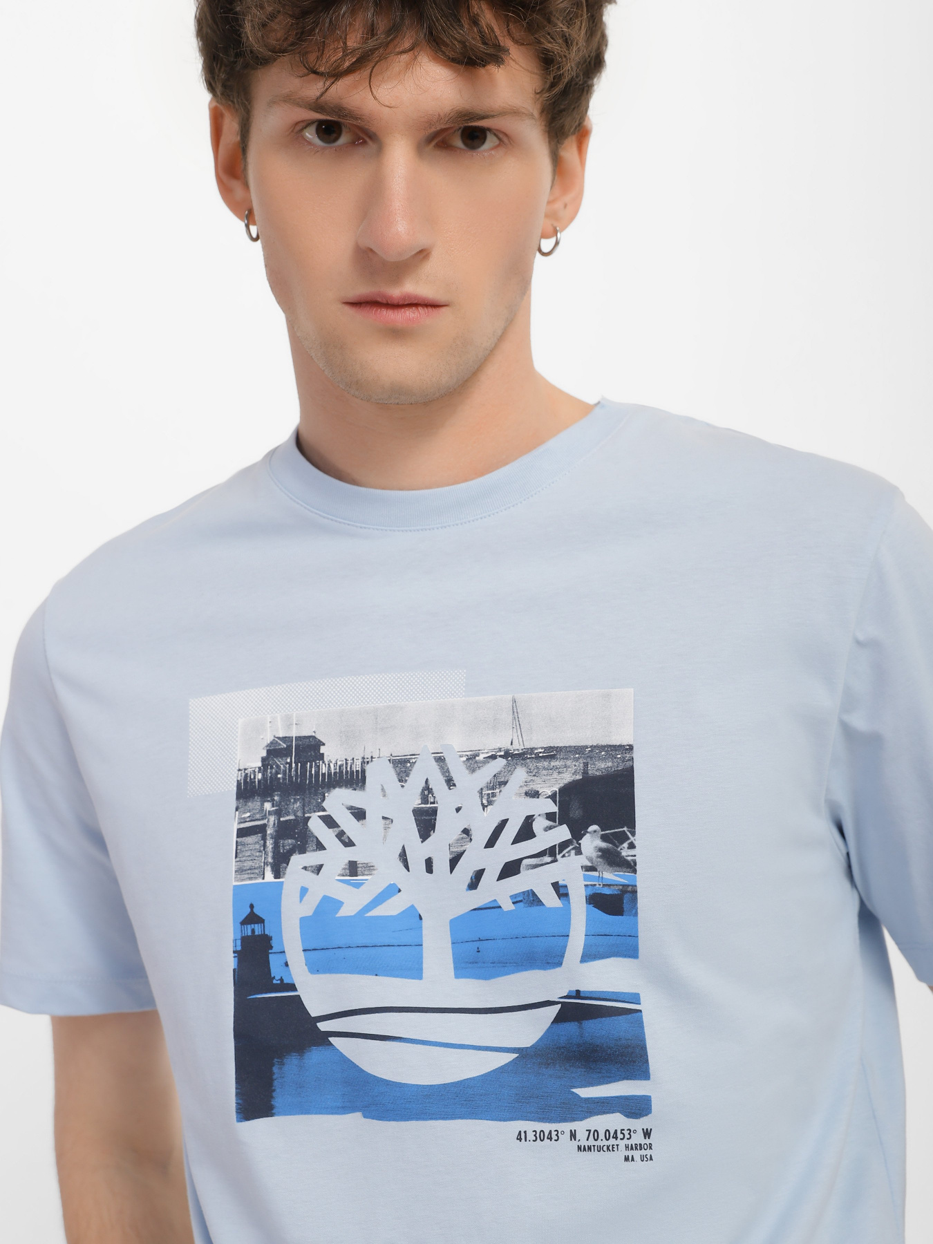 Футболка Timberland SS Coast Inspired Logo Graphic модель TB0A65WH940 Фото