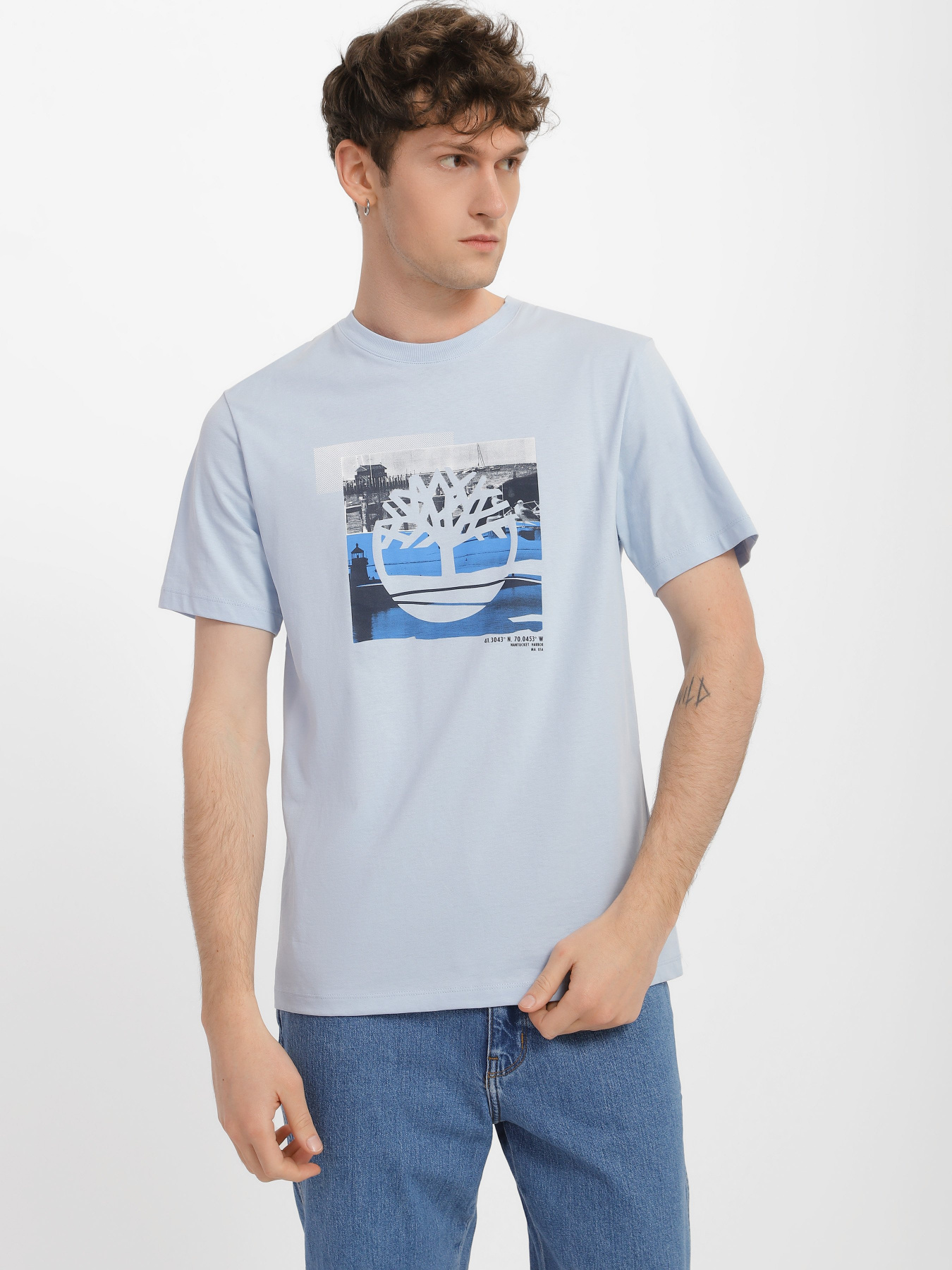 Футболка Timberland SS Coast Inspired Logo Graphic модель TB0A65WH940 Фото