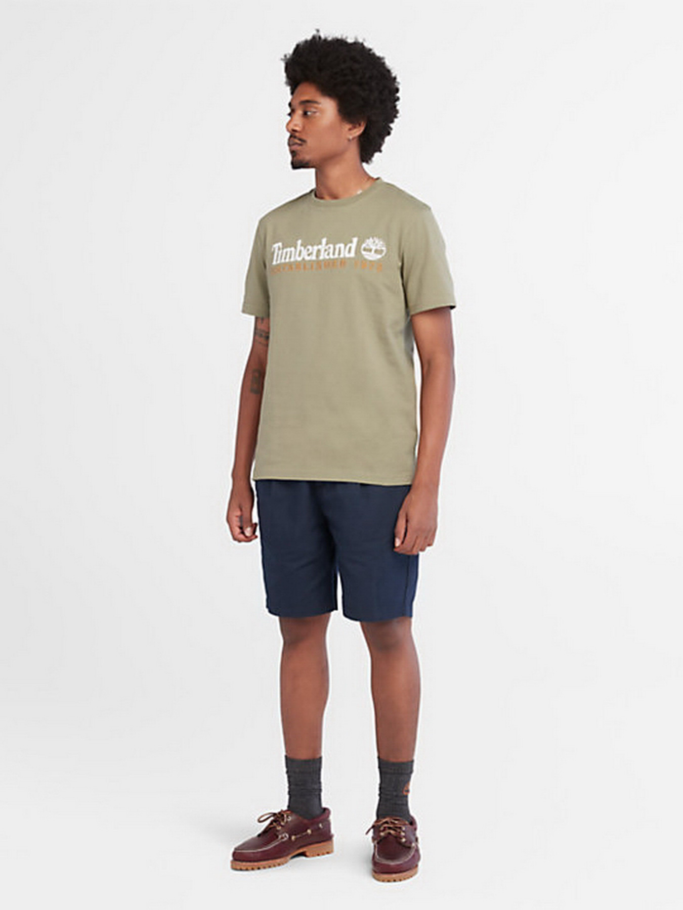 Футболка Timberland Outdoor Est.1973 Linear Logo модель TB0A2CMA590 Фото