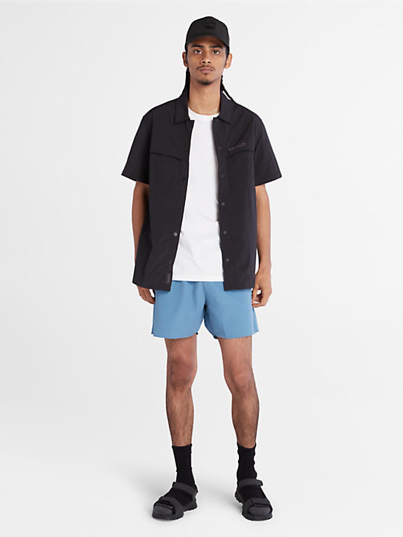 Одежда для пляжа Timberland Logo Swimshort модель TB0A26M6DJ5 Фото
