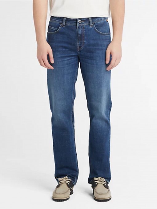 Прямые джинсы Timberland Stretch Core Indigo модель TB0A6CQEA1134 Фото