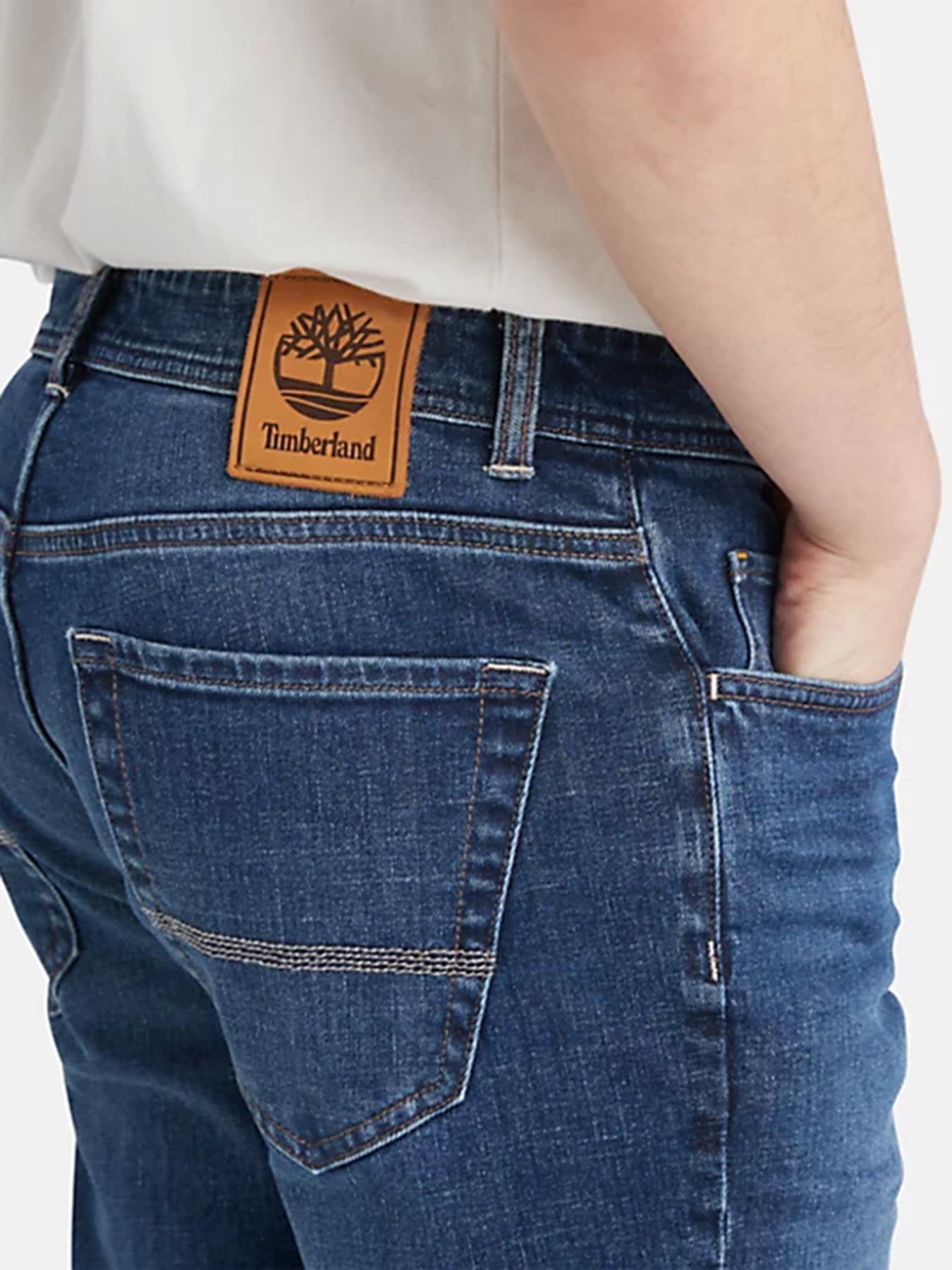 Прямые джинсы Timberland Stretch Core Indigo модель TB0A6CQEA1134 Фото