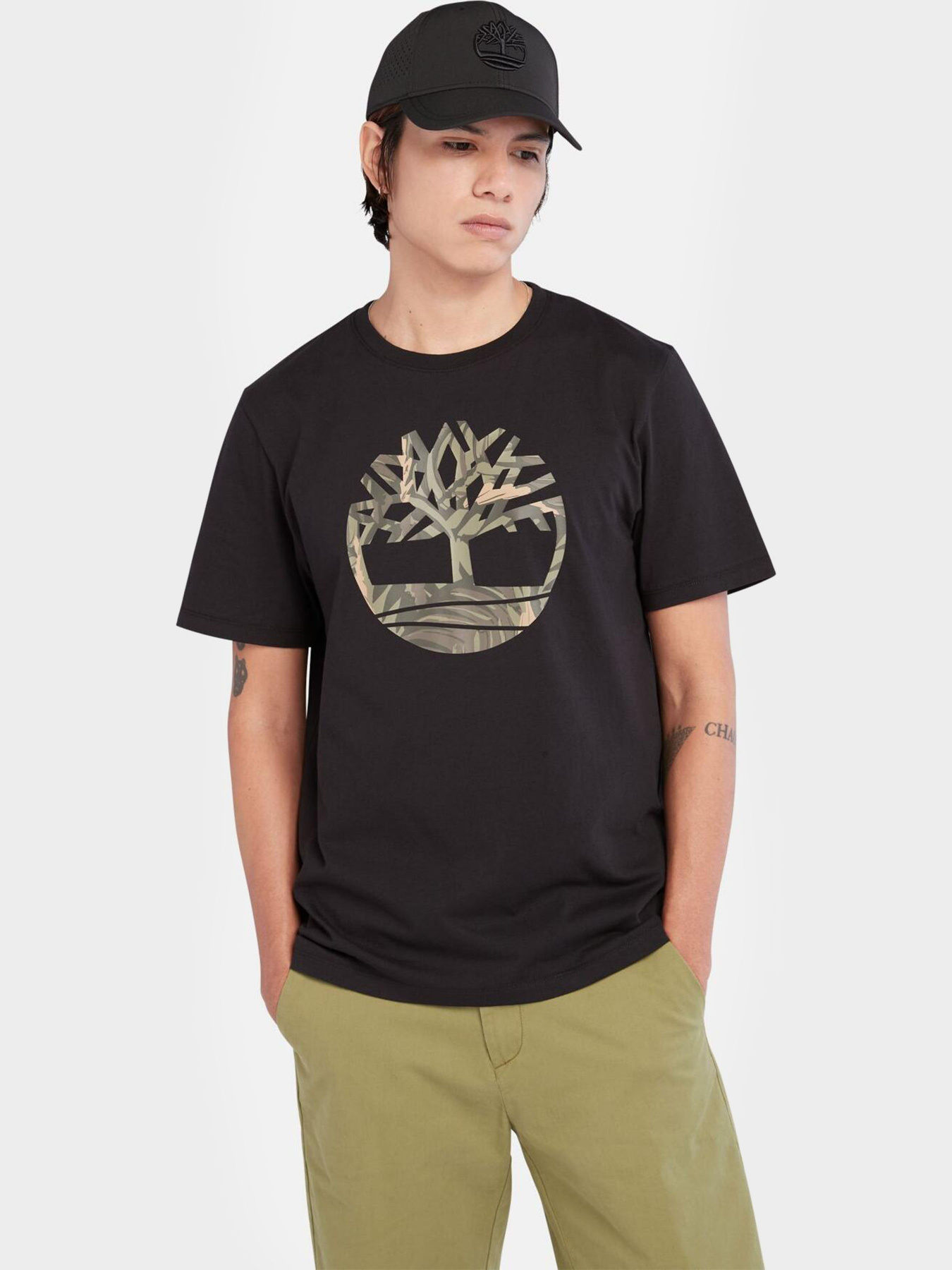 Футболка Timberland Tree Logo Camo модель TB0A68VH001 Фото