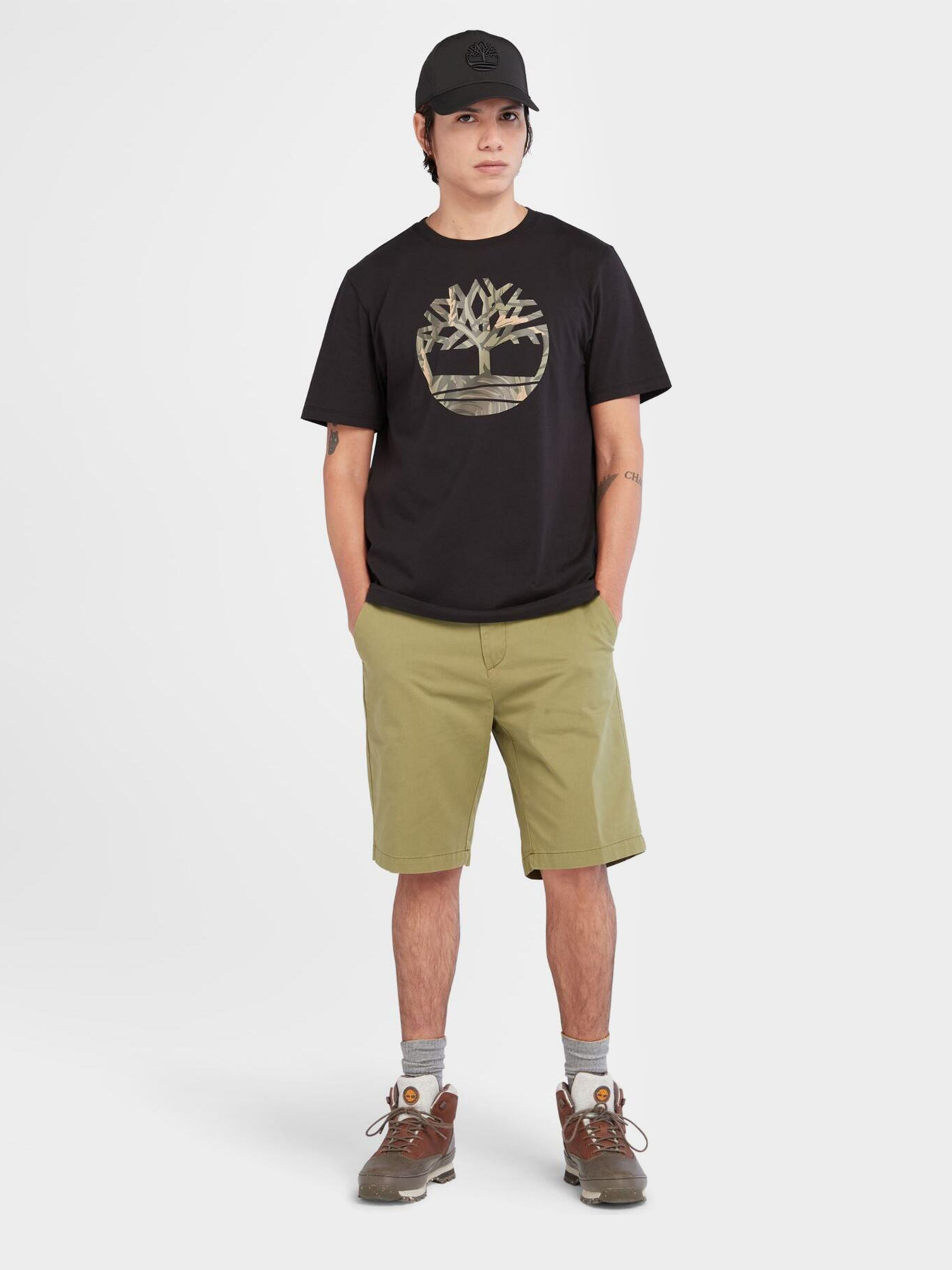 Футболка Timberland Tree Logo Camo модель TB0A68VH001 Фото
