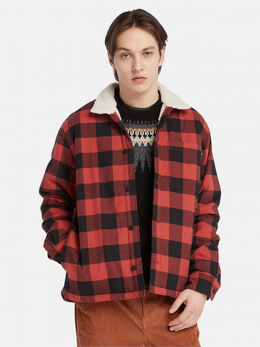 Демісезонна куртка Timberland Buffalo Plaid High Pile Fleece-lined модель TB0A6FWNDW8 Фото