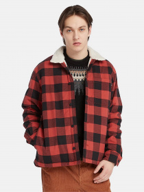 Демісезонна куртка Timberland Buffalo Plaid High Pile Fleece-lined модель TB0A6FWNDW8 Фото