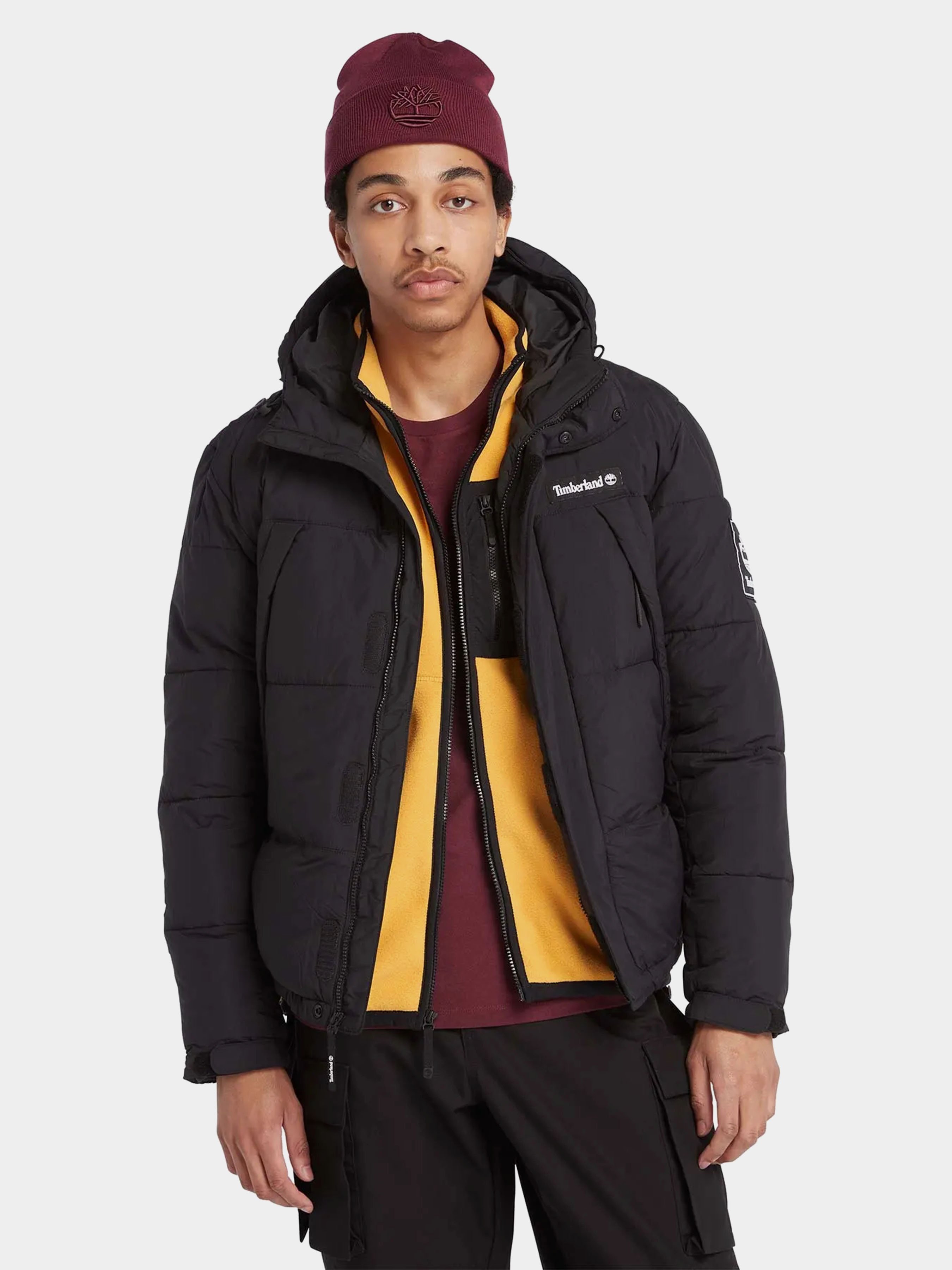 Чоловіча Зимова куртка Timberland Outdoor Archive Puffer (TH7189) колір чорний, матеріал нейлон