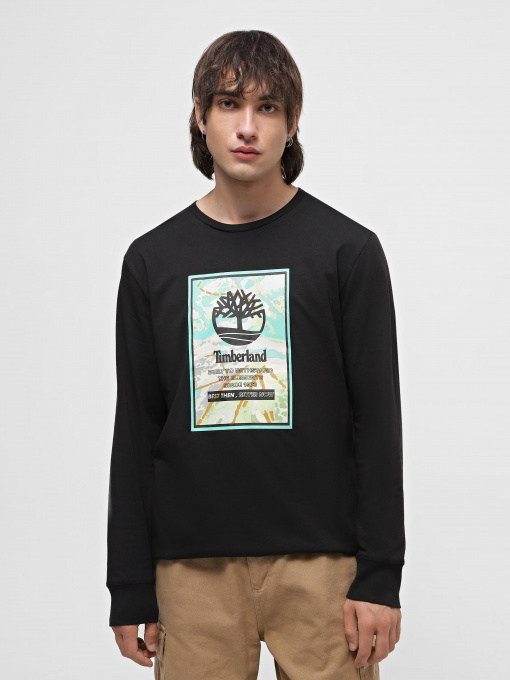 Лонгслів Timberland LS Ski School Printed Stack Logo Tee Модель TB0A6JK9001 Фото
