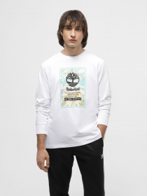 Лонгслив Timberland LS Ski School Printed Stack Logo Tee модель TB0A6JK9100 Фото