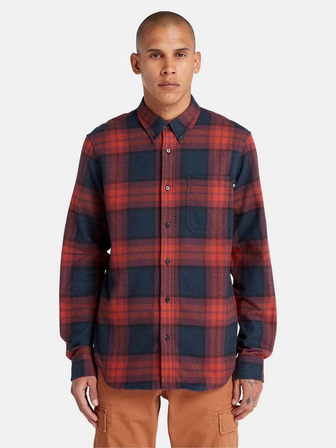Сорочка повсякденна Timberland Heavy Flannel Plaid модель TB0A6GKHB68 Фото