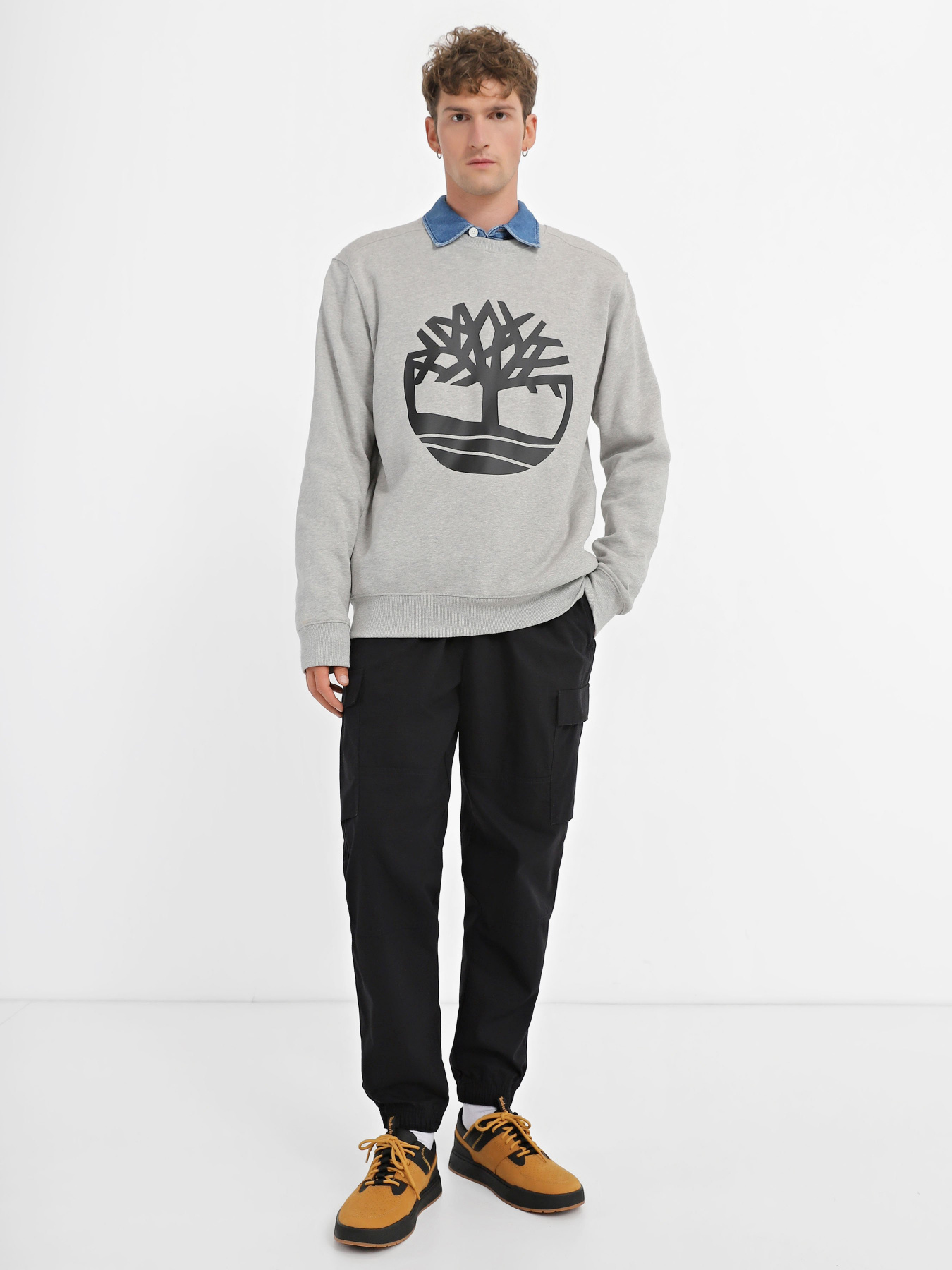 Свитшот Timberland Tree Logo Crew Neck модель TB0A2BJ8052 Фото