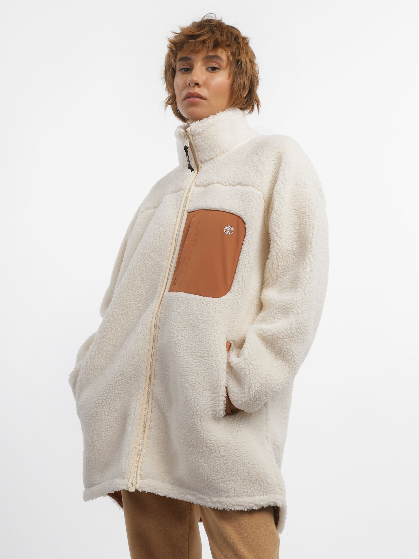 Кофта Timberland Long Sherpa Fleece модель TB0A6HMNV04 Фото