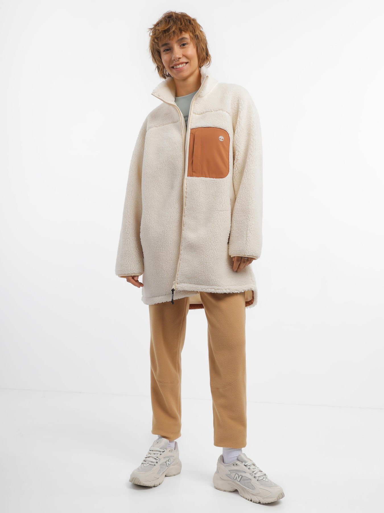 Кофта Timberland Long Sherpa Fleece модель TB0A6HMNV04 Кофта Timberland Long Sherpa Fleece модель TB0A6HMNV04 Фото