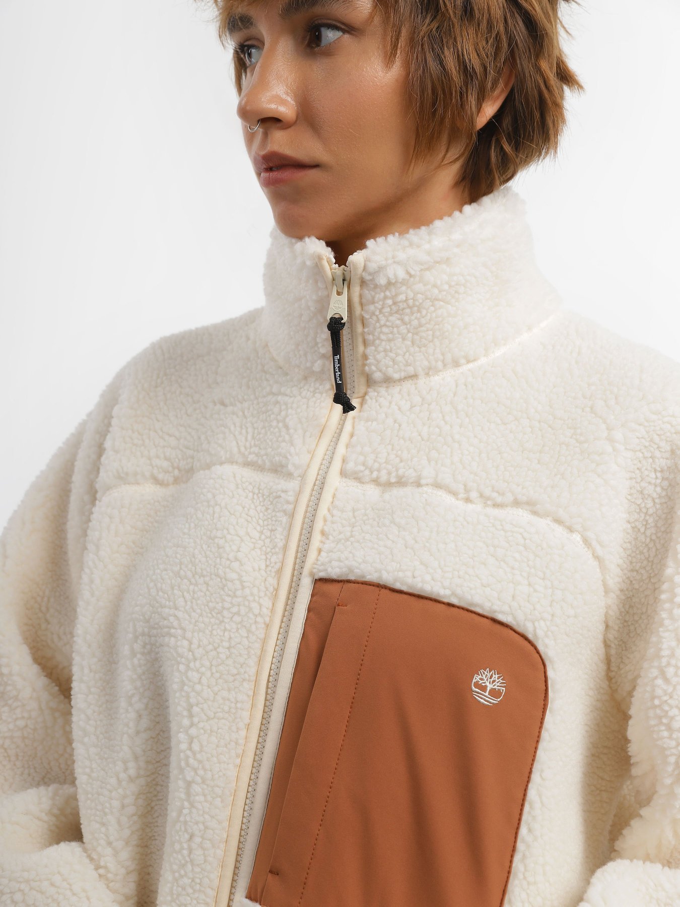 Кофта Timberland Long Sherpa Fleece модель TB0A6HMNV04 Кофта Timberland Long Sherpa Fleece модель TB0A6HMNV04 Фото