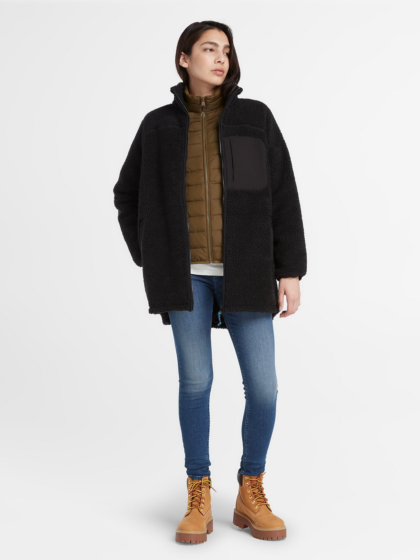 Кофта Timberland Long Sherpa Fleece модель TB0A6HMN001 Фото