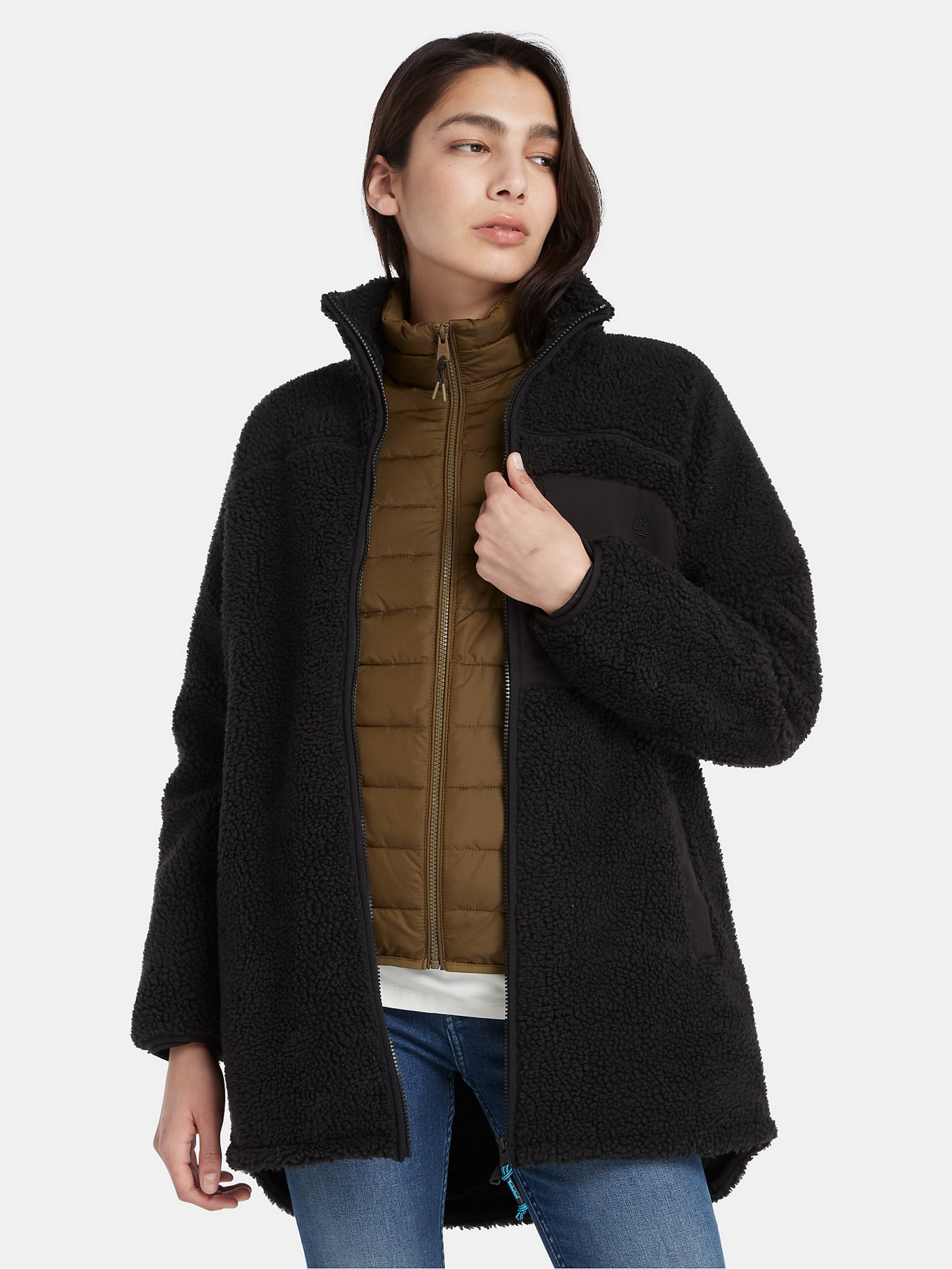 Кофта Timberland Long Sherpa Fleece модель TB0A6HMN001 Фото