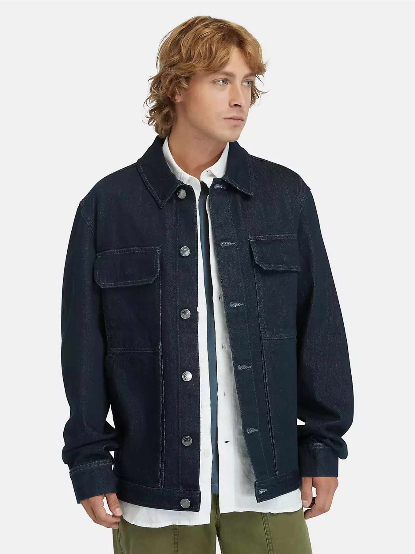 Джинсова куртка Timberland Refibra™ Technology Denim Trucker модель TB0A5TFUH87 Фото