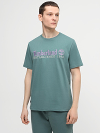 Блакитний - Футболка Timberland Short Sleeve Logo