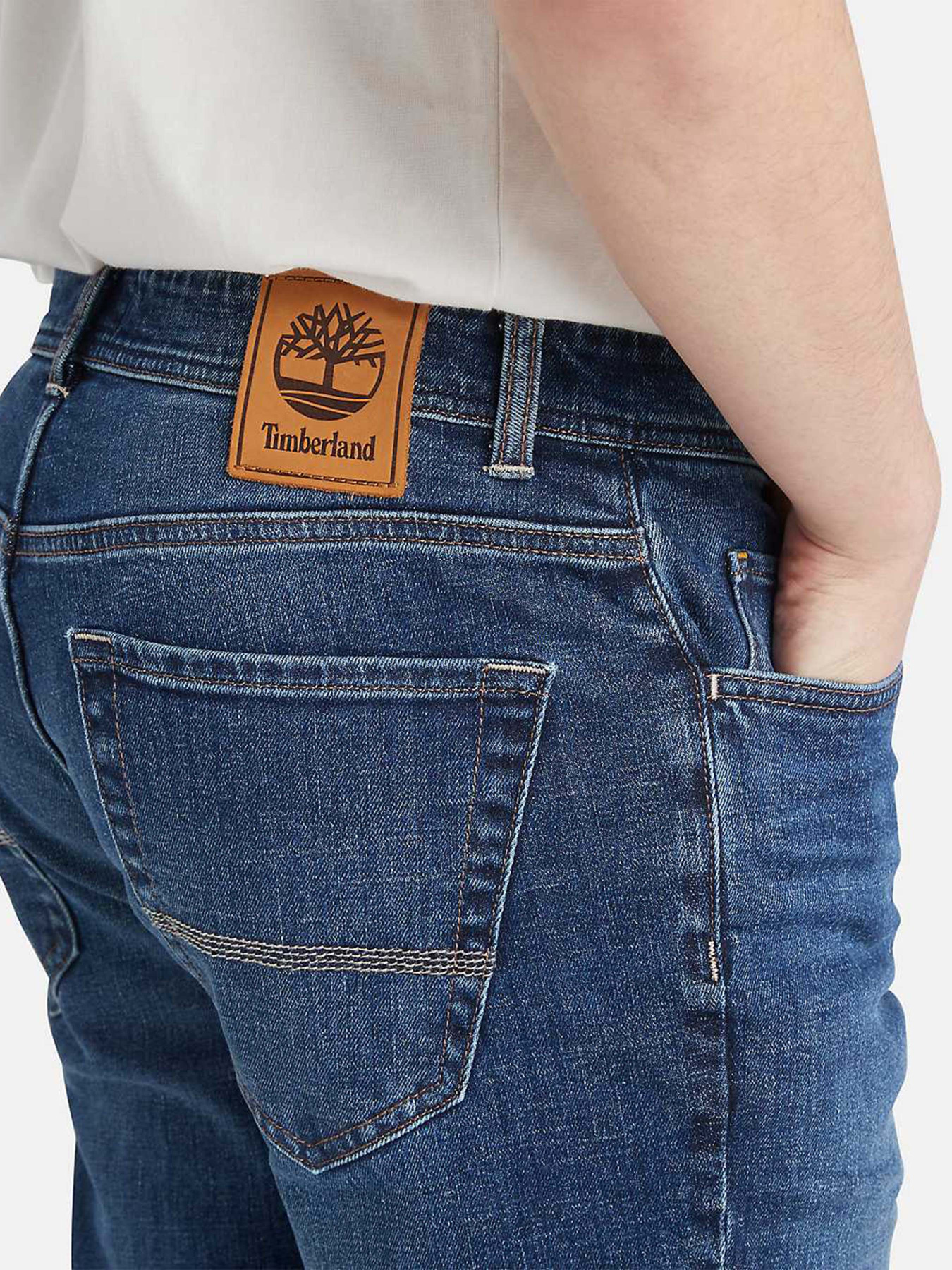 Прямые джинсы Timberland Stretch Core Indigo Denim модель TB0A6CQEA11 Прямые джинсы Timberland Stretch Core Indigo Denim модель TB0A6CQEA11 Фото