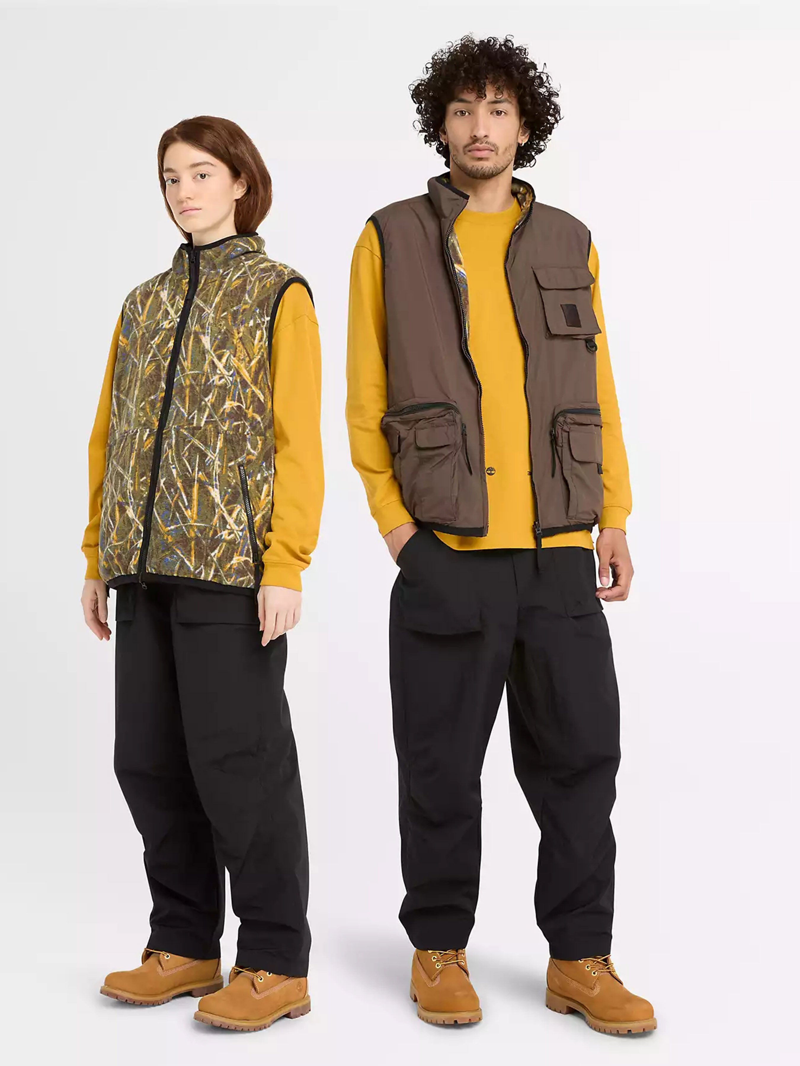 Чоловічий Жилет Timberland Reversible Utility (TH7551) колір коричневий, матеріал нейлон