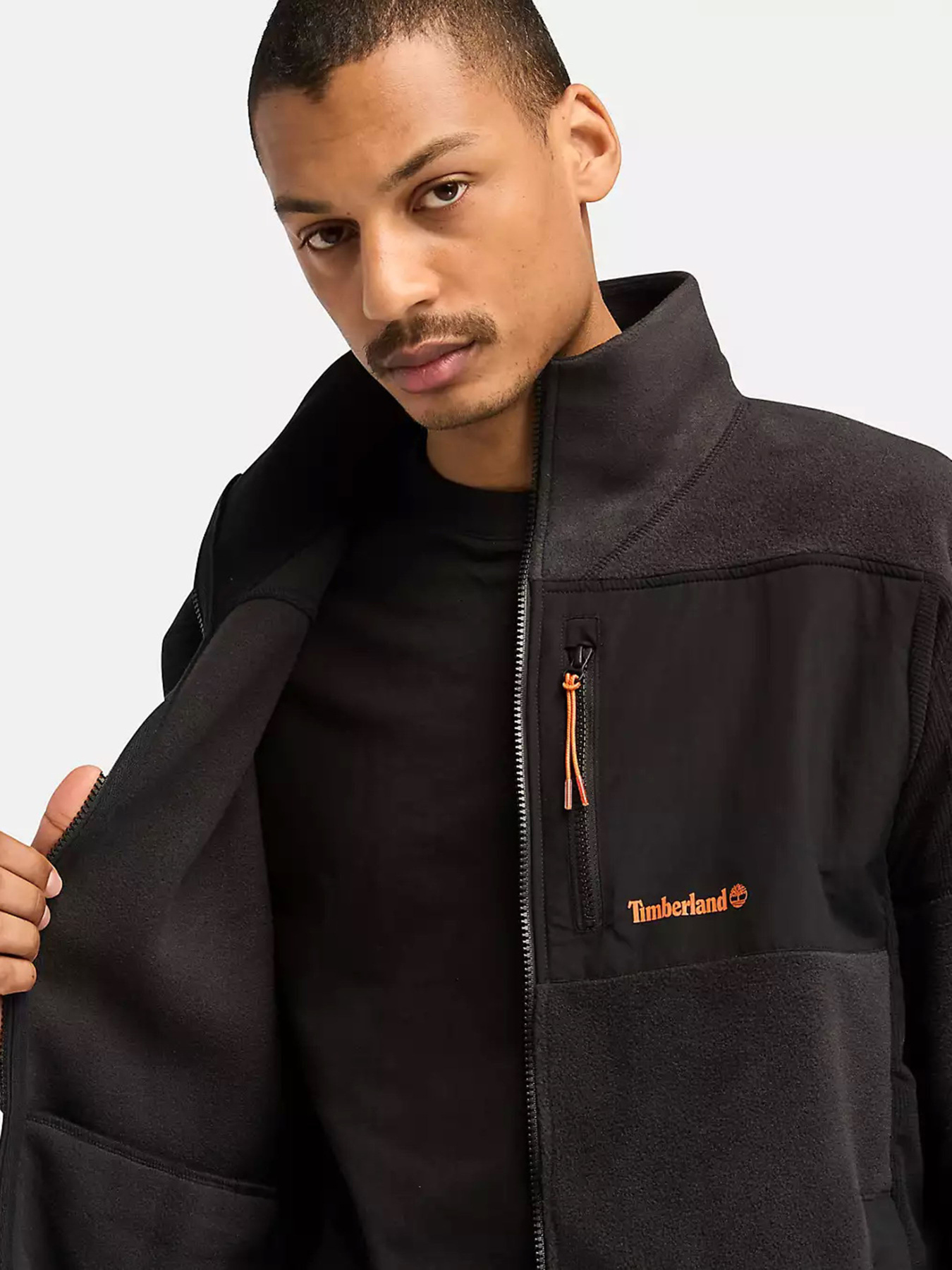 Кофта Timberland Polartec® Mix Media Full-Zip Fleece Модель TB0A6Y56001 Фото