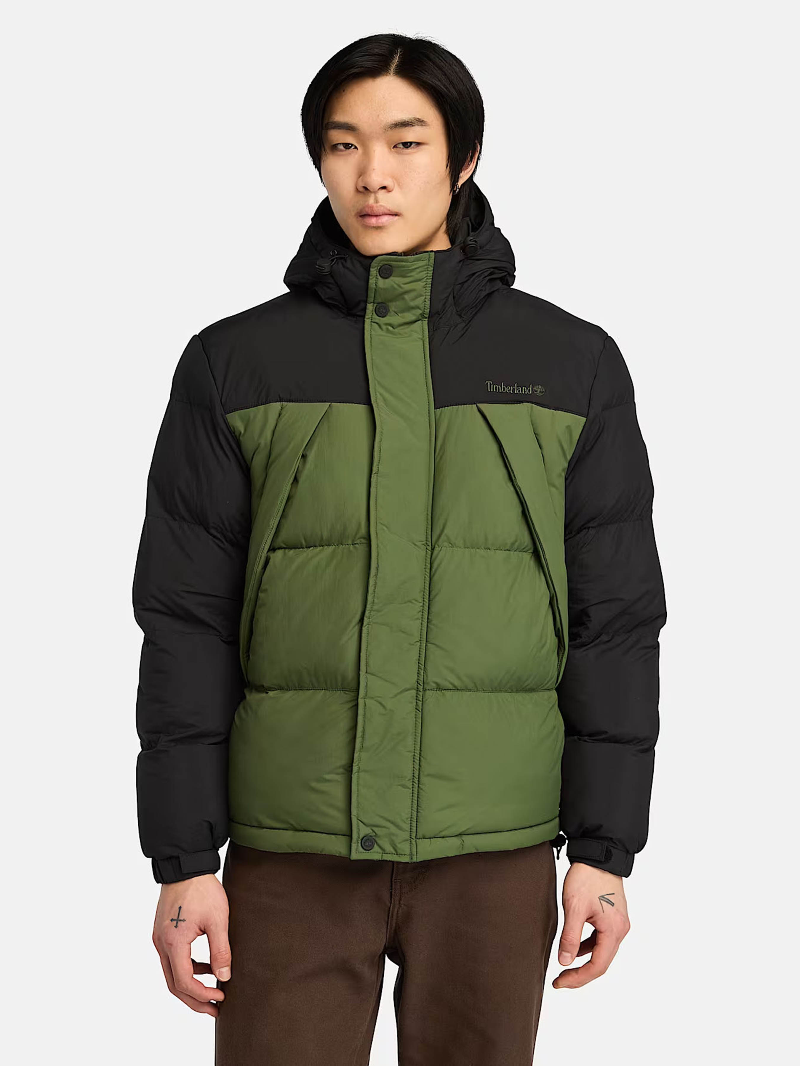 Чоловіча Зимова куртка Timberland Durable Water-Repellent (TH7571) колір зелений, матеріал нейлон