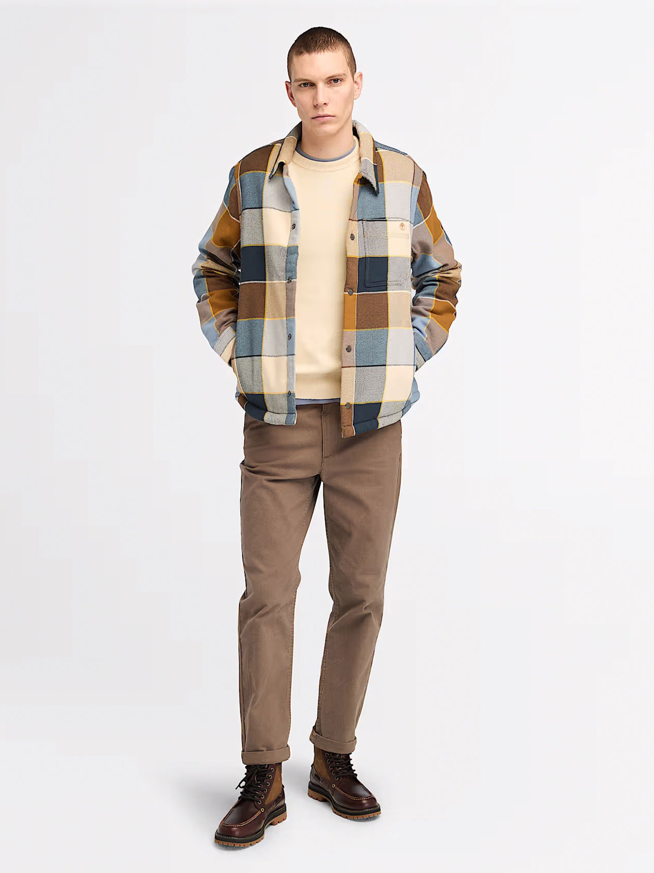 Куртка-сорочка Timberland Fleece-lined Plaid модель TB0A6UX2EI2 Фото