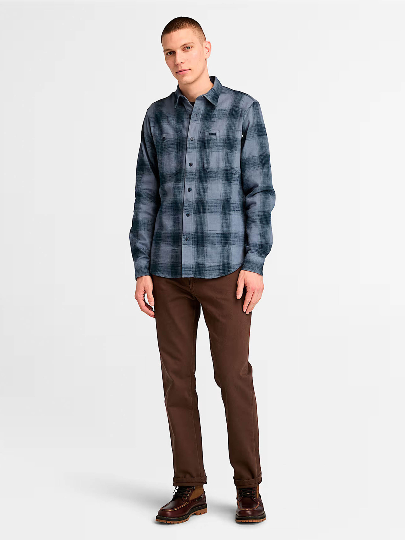 Рубашка в клетку Timberland Windham Heavy Weight Flannel модель TB0A6V3PEFE Фото