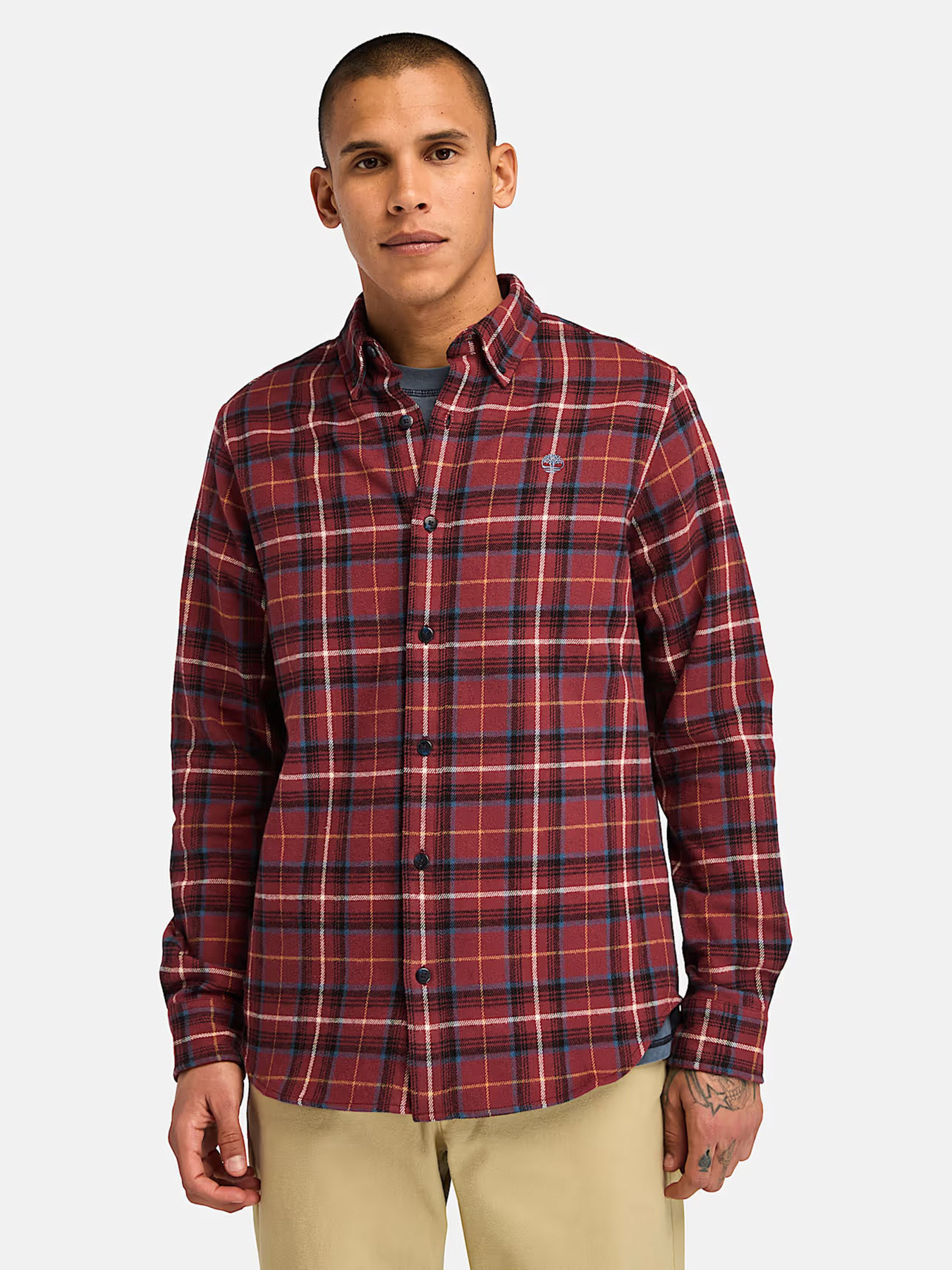 Сорочка повсякденна Timberland Midweight Flannel Check модель TB0A6V4AEFF Сорочка повсякденна Timberland Midweight Flannel Check модель TB0A6V4AEFF Фото