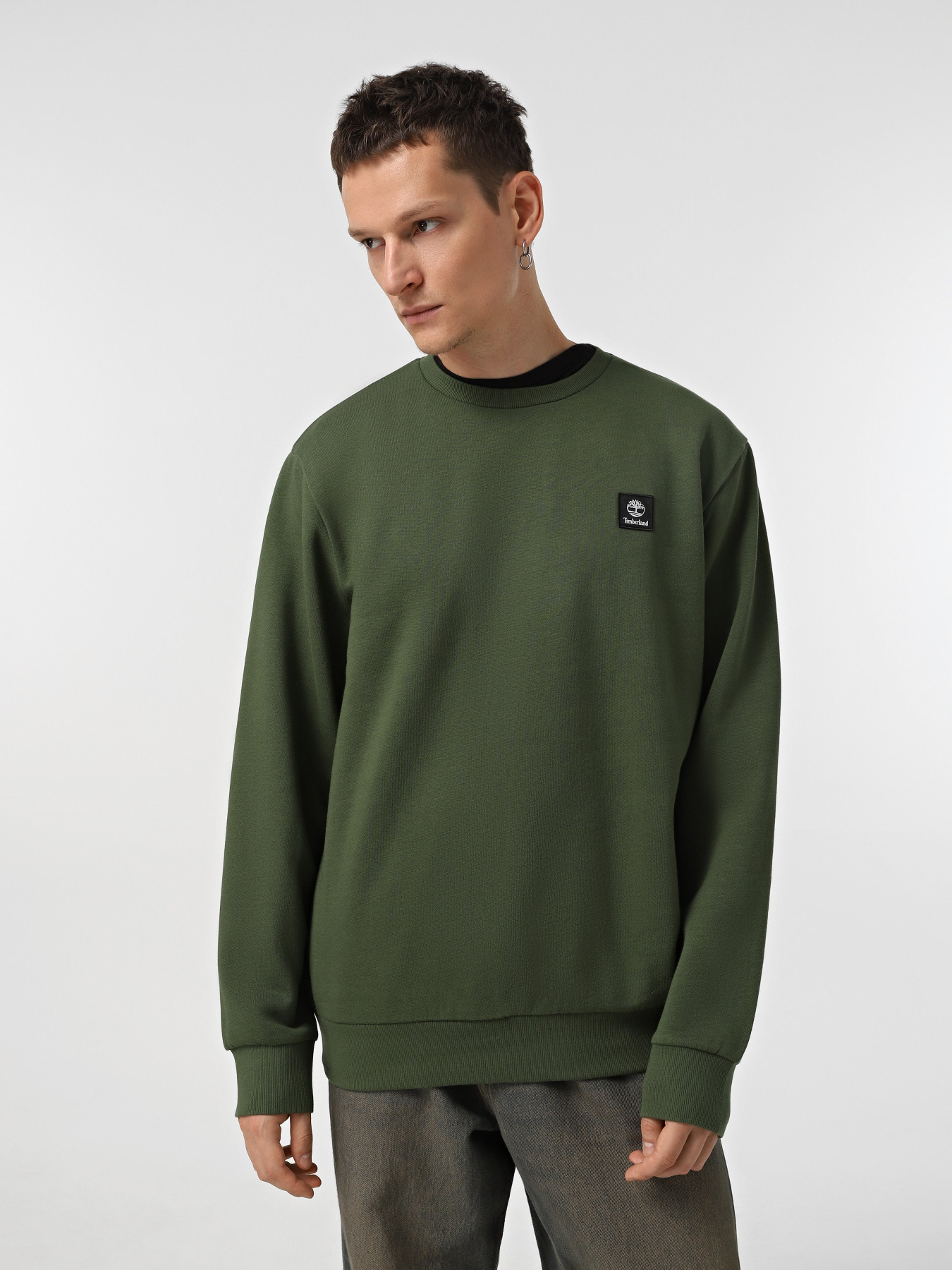 Свитшот Timberland Woven Badge Crew Neck модель TB0A6UHJEIN Фото