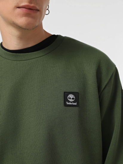 Світшот Timberland Woven Badge Crew Neck модель TB0A6UHJEIN — фото 4 - INTERTOP