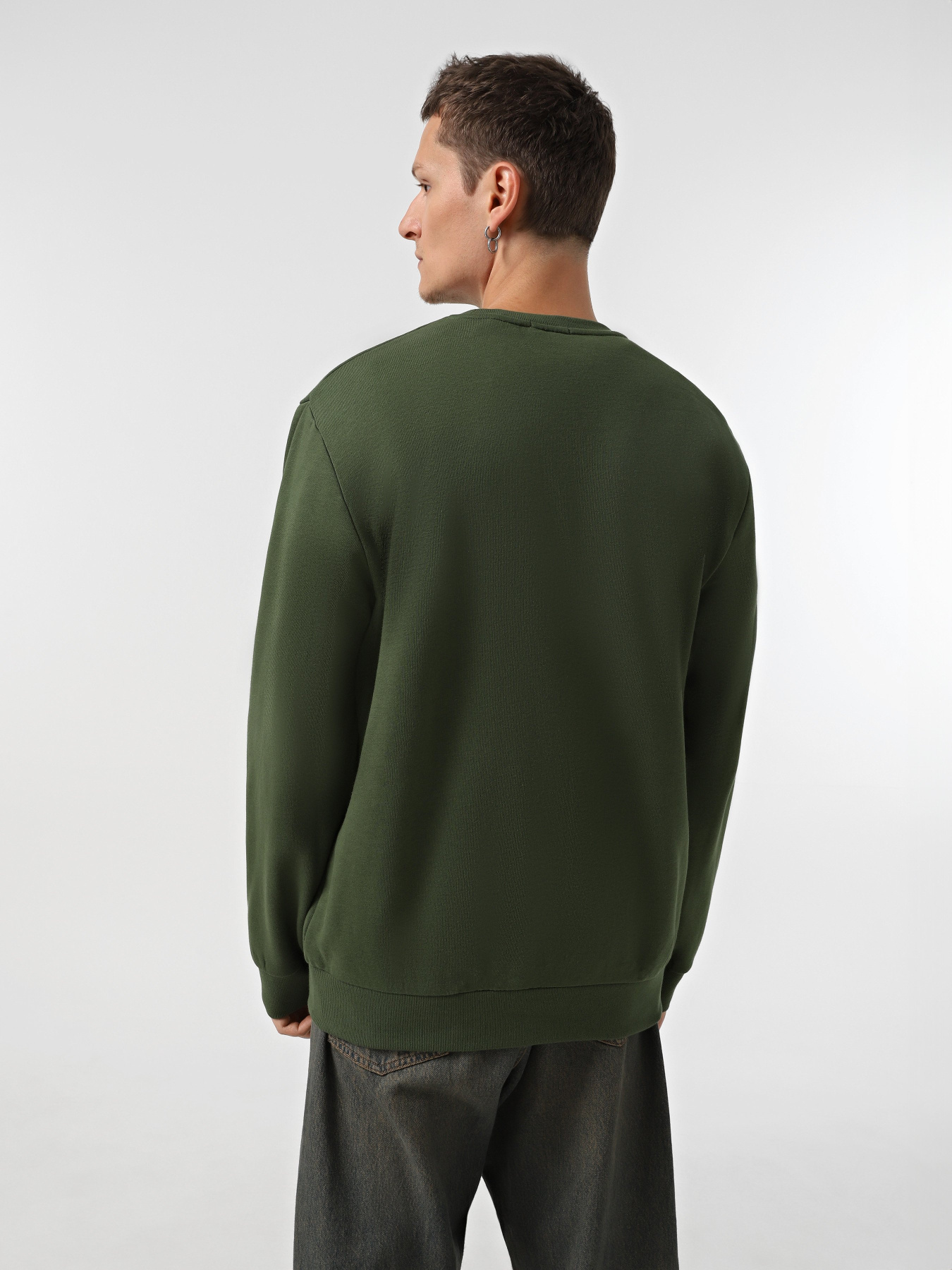 Свитшот Timberland Woven Badge Crew Neck модель TB0A6UHJEIN Фото