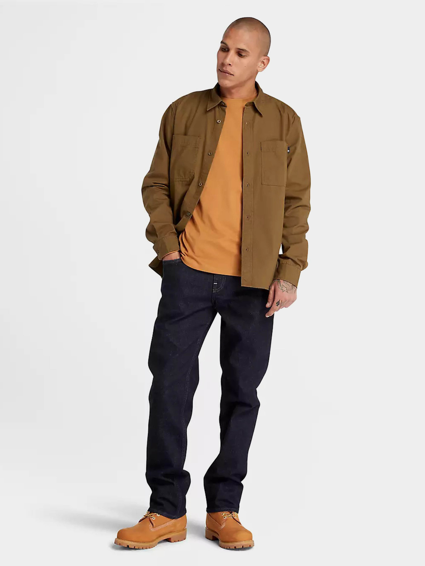 Лонгслив Timberland Dunstan River Long Sleeve Slim-fit Crew модель TB0A2BQ3P47 Фото