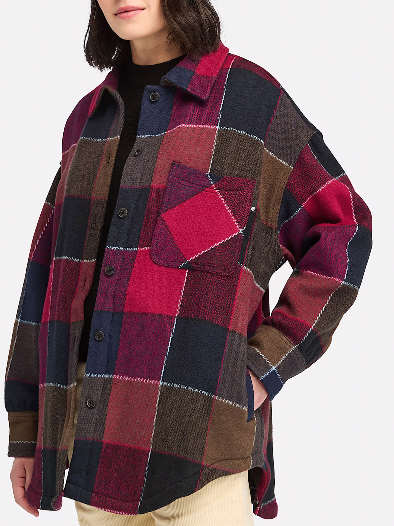 Сорочка в клітинку Timberland Heavy Flannel модель TB0A5ZM7V82 Фото