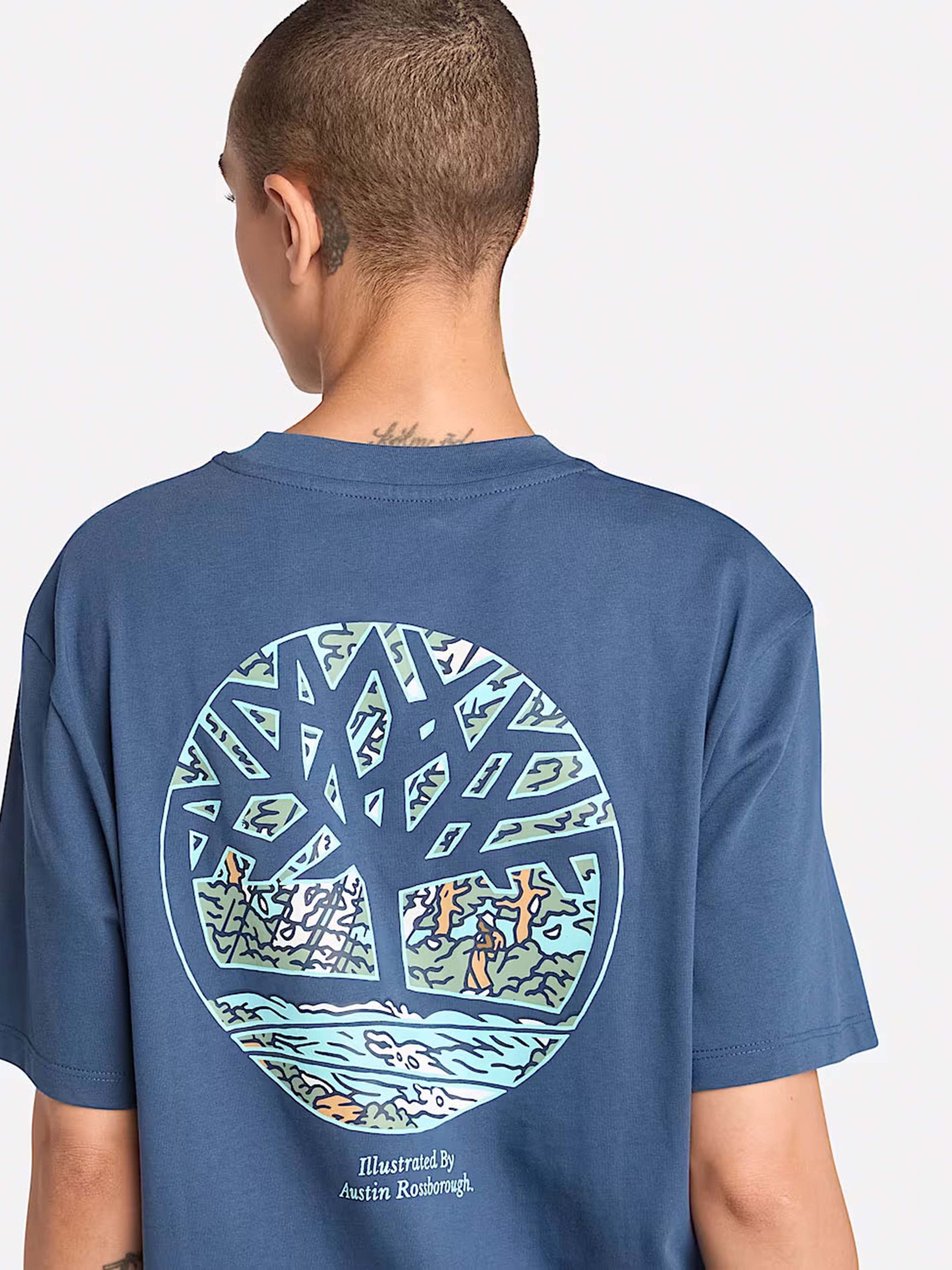 Футболка Timberland Illustrated Tree Logo Back Graphic модель TB0A6DG5288 Фото